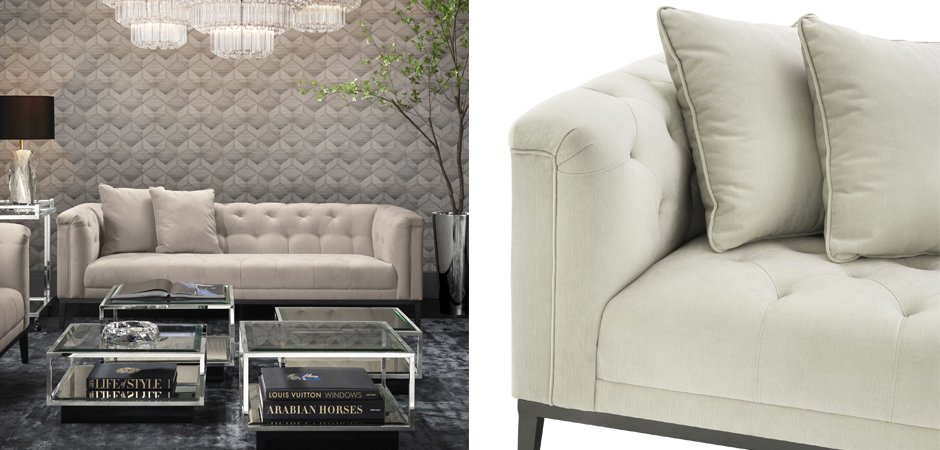 Диван Eichholtz Sofa Cesare Beige Диван Eichholtz Sofa Cesare Beige - Loft-Concept во Владивостоке