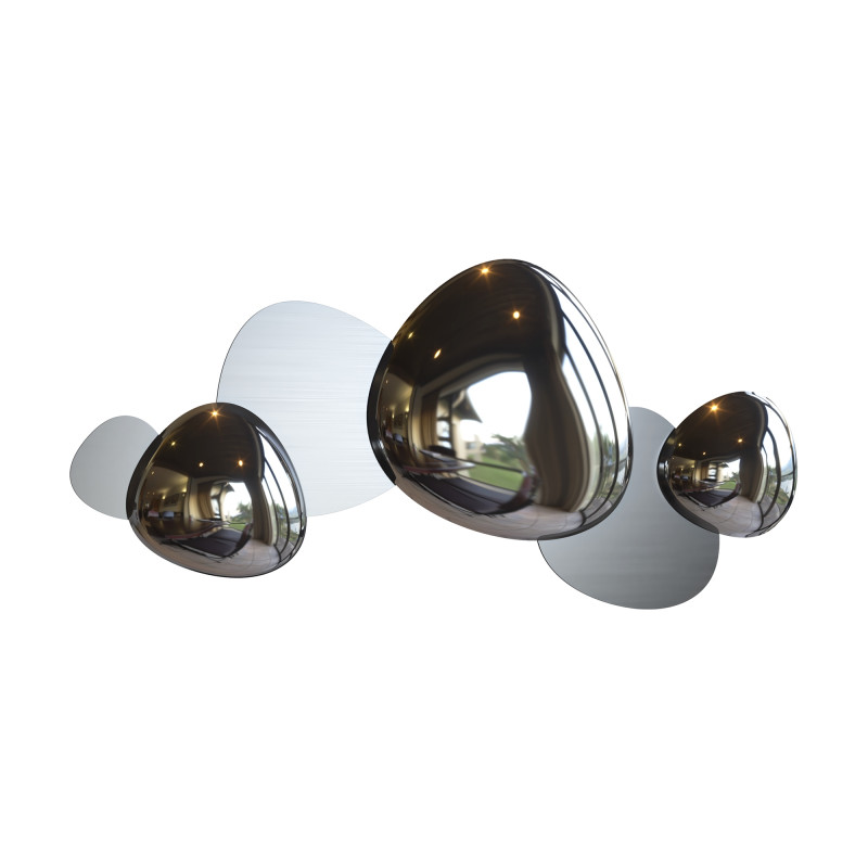 Бра Silver Matt & Gloss 2 Серебряный Бра Silver Matt & Gloss 2 Серебряный во Владивостоке | Loft Concept