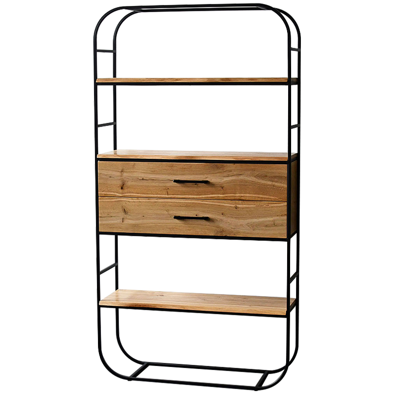 Стеллаж Glenn Industrial Metal Rust Two Drawers Rack Древесина Черный Стеллаж Glenn Industrial Metal Rust Two Drawers Rack Древесина Черный во Владивостоке | Loft Concept