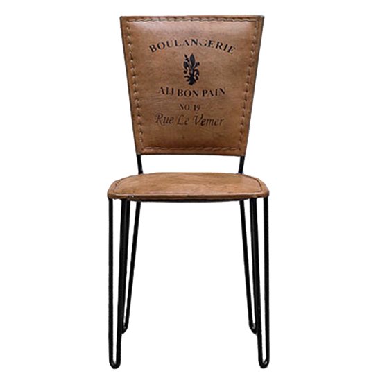 Стул Leather chair vintage No 19 Коричневый Черный Стул Leather chair vintage No 19 Коричневый Черный во Владивостоке | Loft Concept