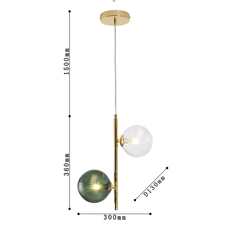 Подвесной светильник Bolle Multi Color hanging 2 lamp Подвесной светильник Bolle Multi Color hanging 2 lamp во Владивостоке