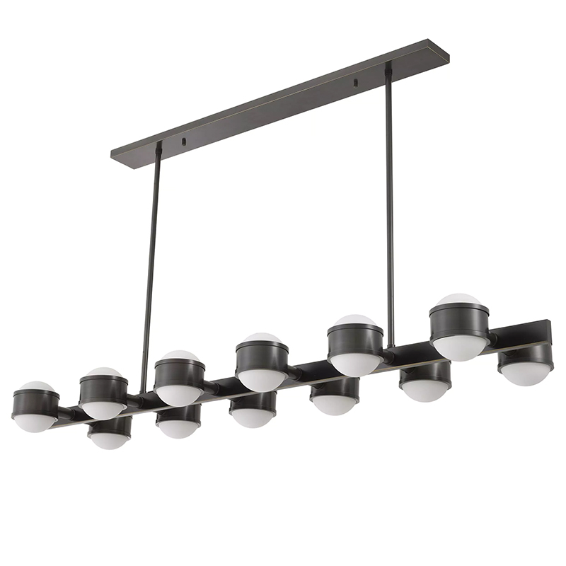 Люстра Eichholtz Chandelier Aldo Черный Темная бронза Белый Люстра Eichholtz Chandelier Aldo Черный Темная бронза Белый во Владивостоке | Loft Concept