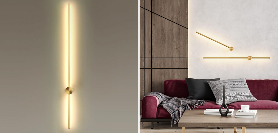 Бра светодиодное Trumpet tube Gold 100см Бра светодиодное Trumpet tube Gold 100см - Loft-Concept во Владивостоке