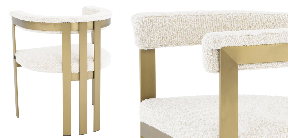 Стул Eichholtz Dining Chair Clubhouse boucle cream Стул Eichholtz Dining Chair Clubhouse boucle cream - Loft-Concept во Владивостоке