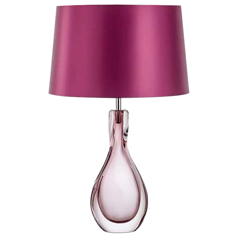 Настольная лампа Crystal Table Lamp Hot Pink Розовый Настольная лампа Crystal Table Lamp Hot Pink Розовый во Владивостоке | Loft Concept