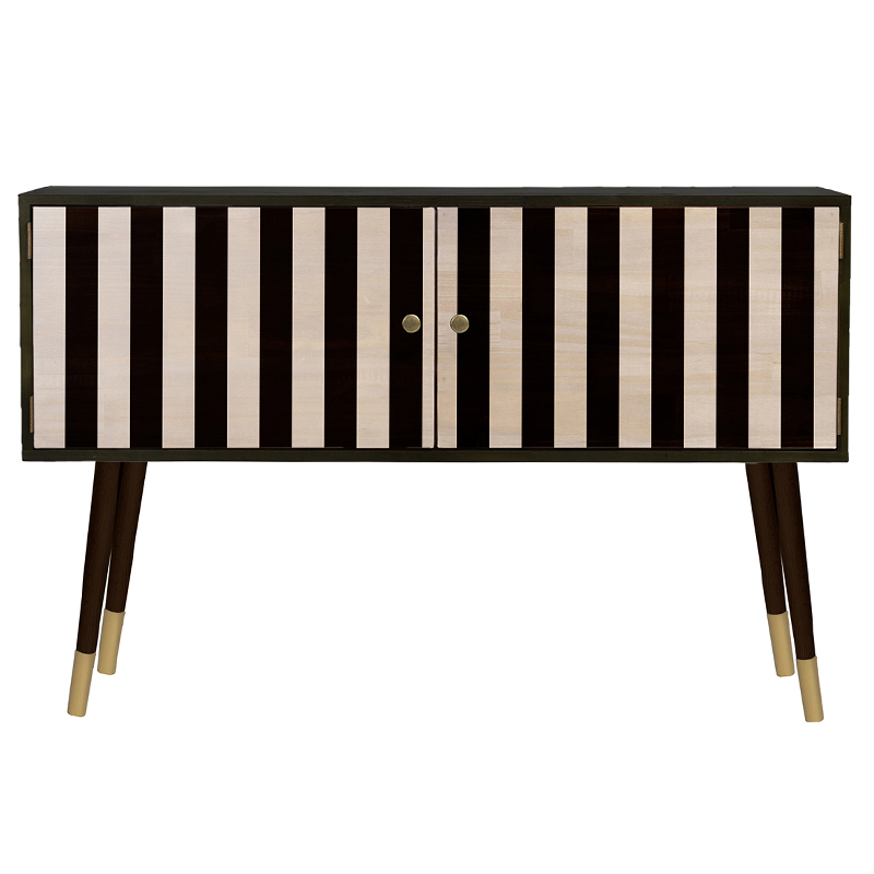 Комод длинный с 2-мя дверцами Rutledge Chest of Drawers Черный Бежевый Золотой Комод длинный с 2-мя дверцами Rutledge Chest of Drawers Черный Бежевый Золотой во Владивостоке | Loft Concept