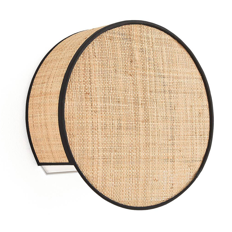 Бра Ottar Wicker Raffia Бежевый Черный Бра Ottar Wicker Raffia Бежевый Черный во Владивостоке | Loft Concept