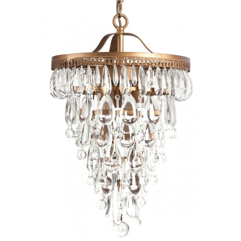 Люстра Clarissa Glass Drop Pendant 30 Бронза Люстра Clarissa Glass Drop Pendant 30 Бронза во Владивостоке | Loft Concept