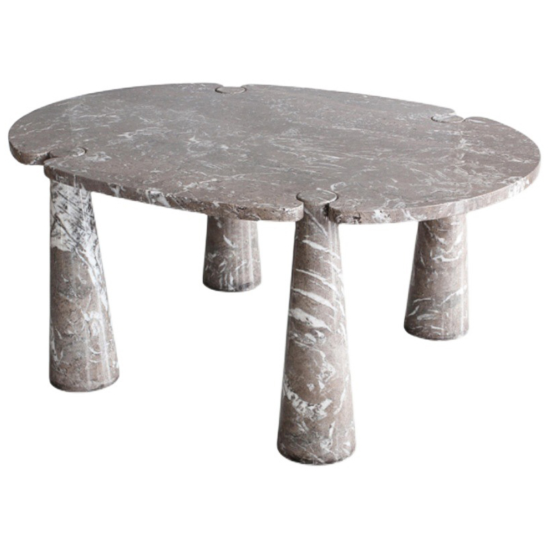 Кофейный стол Jacobi Marble Coffee Table Бежево-серый Кофейный стол Jacobi Marble Coffee Table Бежево-серый во Владивостоке | Loft Concept