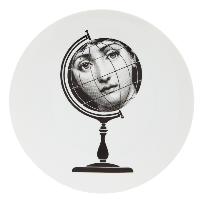 Декоративная тарелка Fornasetti 119 Черный Декоративная тарелка Fornasetti 119 Черный во Владивостоке | Loft Concept