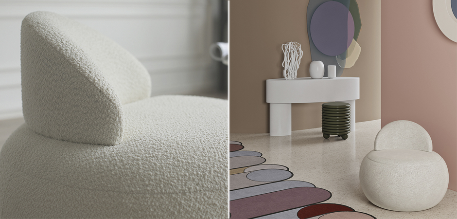 Кресло Boucle Snowball Armchair Кресло Boucle Snowball Armchair - Loft-Concept во Владивостоке