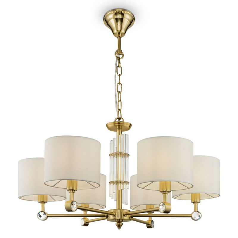 Люстра Aldrich light Chandelier Латунь Белый Люстра Aldrich light Chandelier Латунь Белый во Владивостоке | Loft Concept