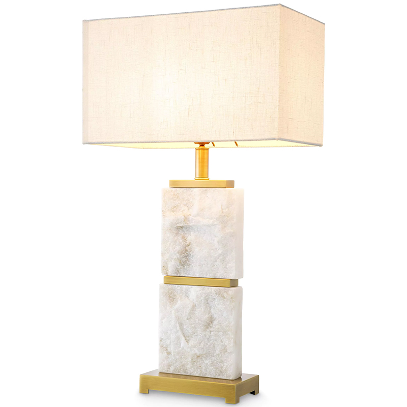 Настольная лампа Eichholtz Table Lamp Newton L Marble Кремовый Латунь Белый Мрамор Bianco Настольная лампа Eichholtz Table Lamp Newton L Marble Кремовый Латунь Белый Мрамор Bianco во Владивостоке | Loft Concept