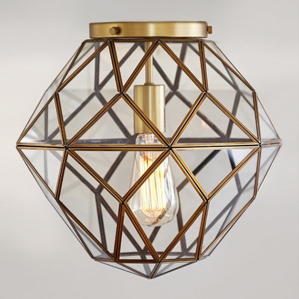 Потолочный светильник Glass & Metal Mount Потолочный светильник Glass & Metal Mount во Владивостоке | Loft Concept