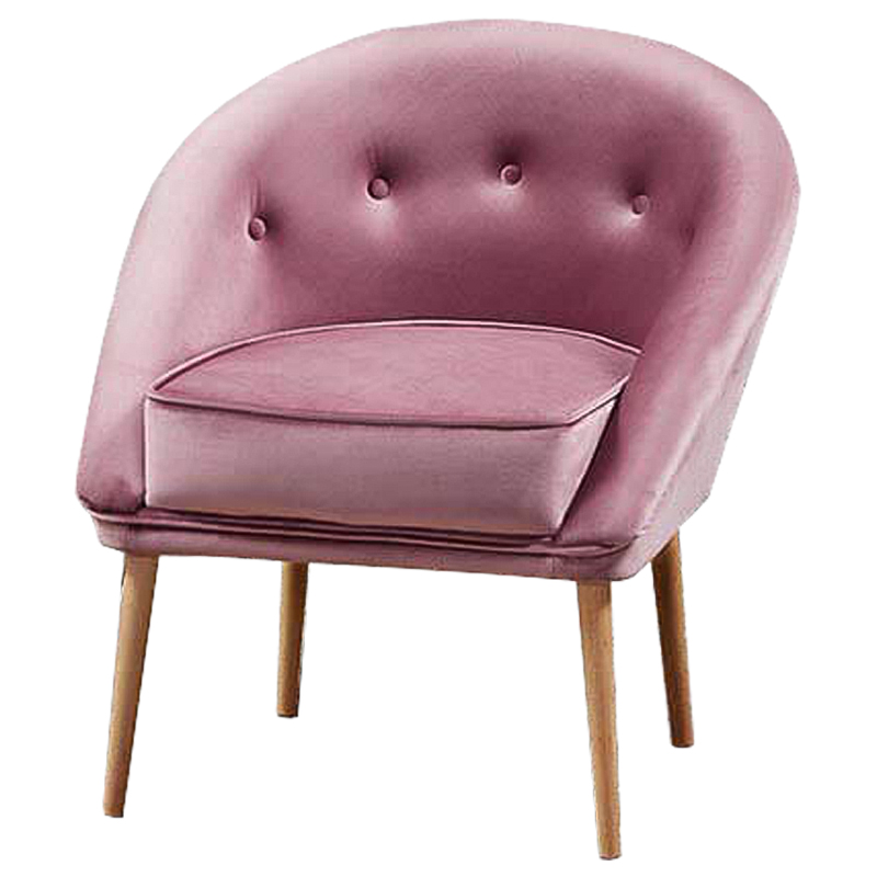 Кресло Gwyn Chair pink Розовый Древесина во Владивостоке | Loft Concept 