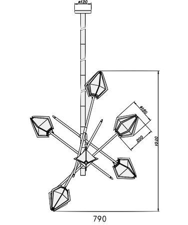 Люстра HARLOW Small Chandelier Gabriel Scott Люстра HARLOW Small Chandelier Gabriel Scott во Владивостоке
