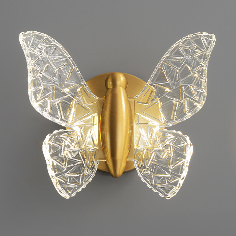 Бра Butterfly Wall Lamp Н Латунь Прозрачный Бра Butterfly Wall Lamp Н Латунь Прозрачный во Владивостоке | Loft Concept