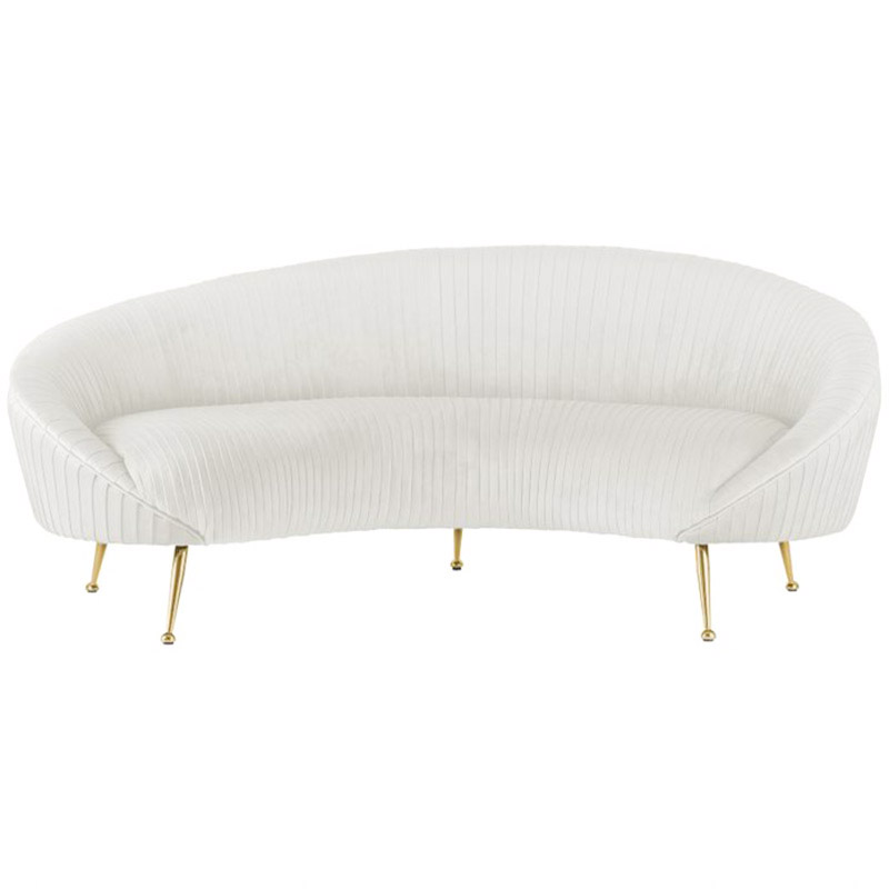 Диван Pebernat Lounge Sofa white Золотой Белый Диван Pebernat Lounge Sofa white Золотой Белый во Владивостоке | Loft Concept