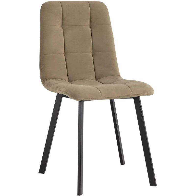 Стул NANCY S Chair Коричневый Велюр Коричневый Черный Стул NANCY S Chair Коричневый Велюр Коричневый Черный во Владивостоке | Loft Concept