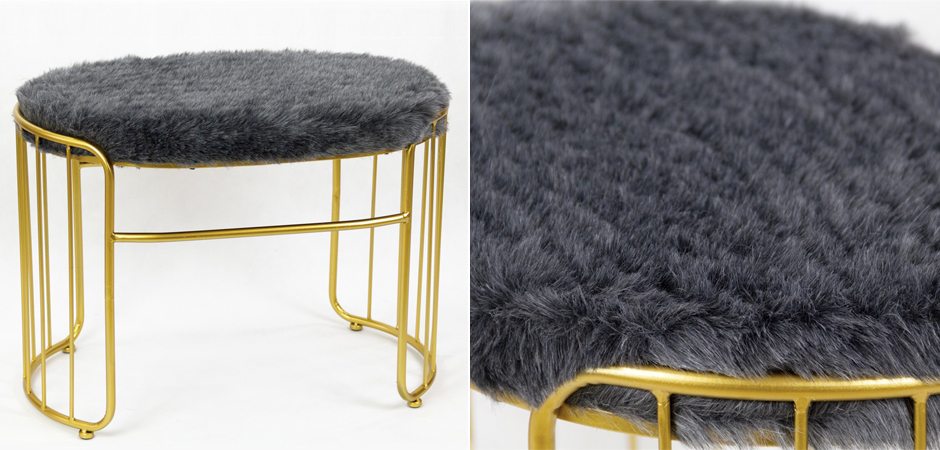 Банкетка Fur Pillow Gray - Loft-Concept во Владивостоке