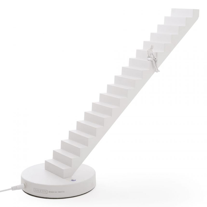 Настольная лампа Seletti Verso Lamp White Белый Настольная лампа Seletti Verso Lamp White Белый во Владивостоке | Loft Concept