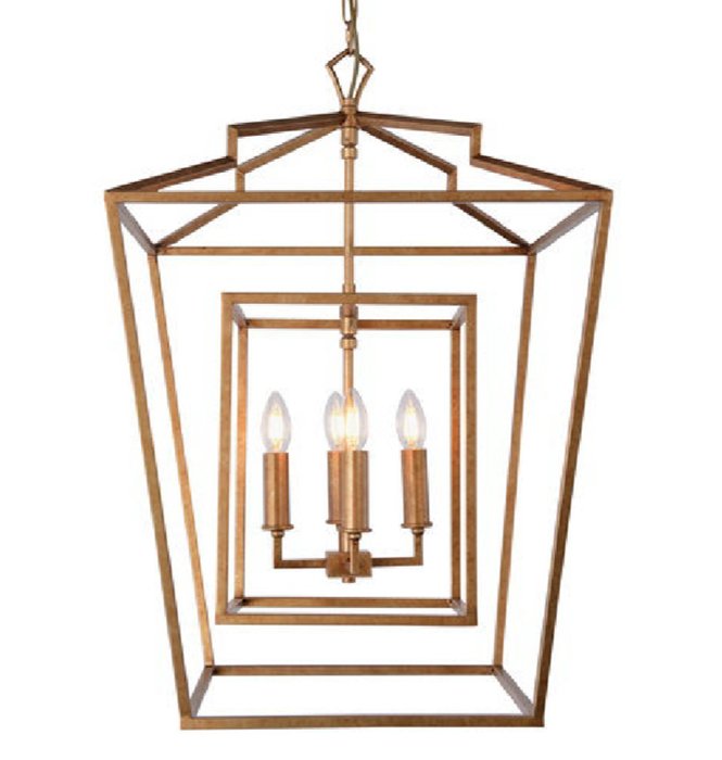 Подвесные светильники Darlana Lantern Chandelier Золотой Подвесные светильники Darlana Lantern Chandelier Золотой во Владивостоке | Loft Concept
