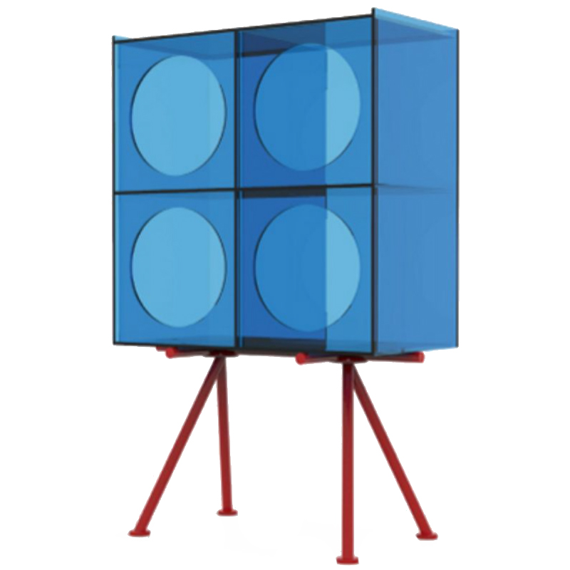 Синий буфет из акрила Blue Acrylic Cupboard Синий Синий буфет из акрила Blue Acrylic Cupboard Синий во Владивостоке | Loft Concept