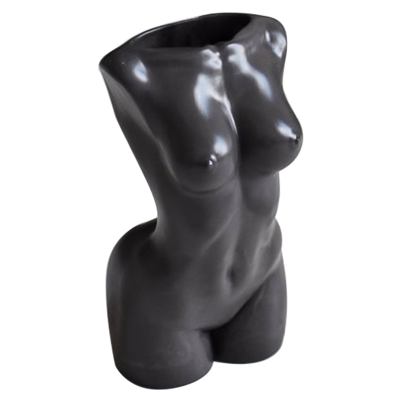 Ваза Vase Female Torso black Черный Ваза Vase Female Torso black Черный во Владивостоке | Loft Concept