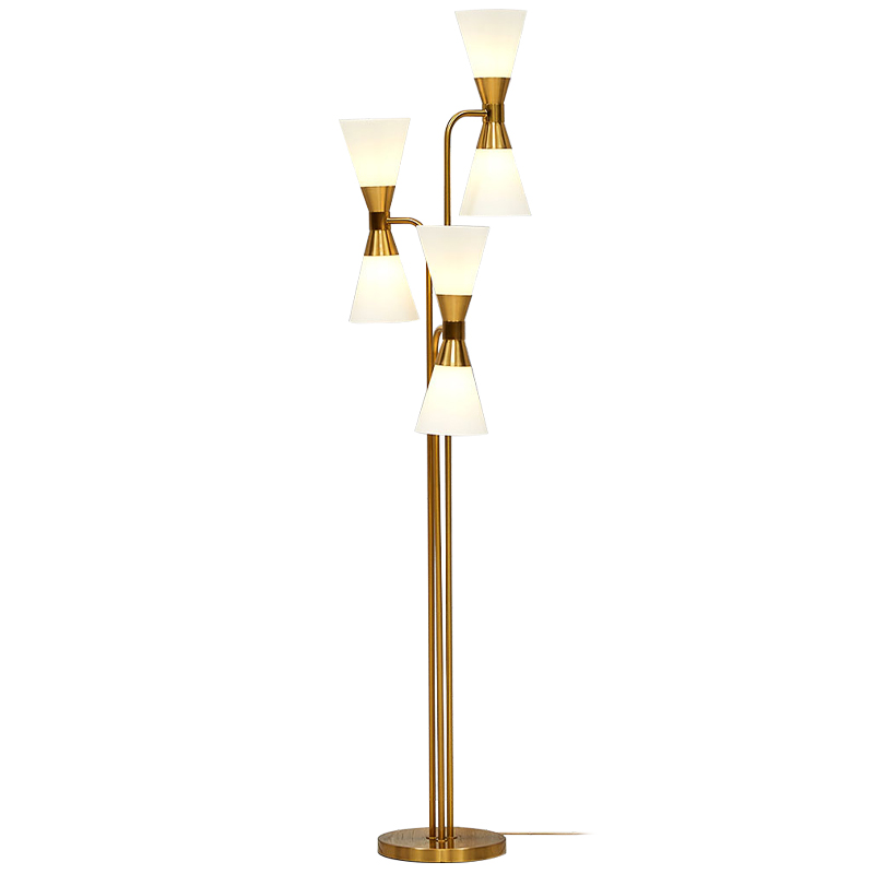 Торшер Fionn Floor lamp Белый Золотой Торшер Fionn Floor lamp Белый Золотой во Владивостоке | Loft Concept