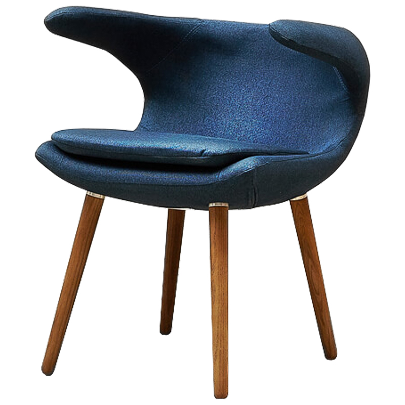 Стул Roidh Stool blue Синий Коричневый Стул Roidh Stool blue Синий Коричневый во Владивостоке | Loft Concept