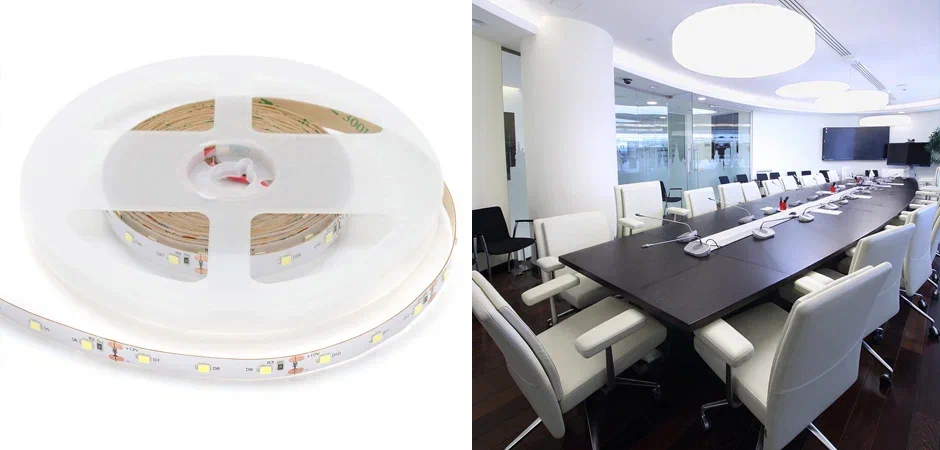 Светодиодная лента 9,6W/m 60LED/m 2835SMD холодный белый Светодиодная лента 9,6W/m 60LED/m 2835SMD холодный белый - Loft-Concept во Владивостоке