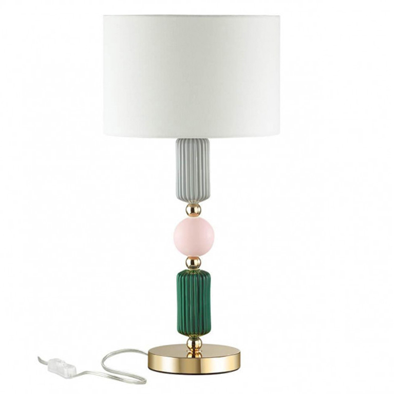 Настольная лампа Керамика Iris Candy table lamp Белый Зеленый Розовый Серый во Владивостоке | Loft Concept 