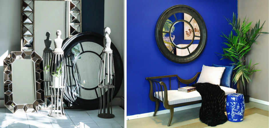 Зеркало настенное состаренное Black Round Window Зеркало настенное состаренное Black Round Window - Loft-Concept во Владивостоке