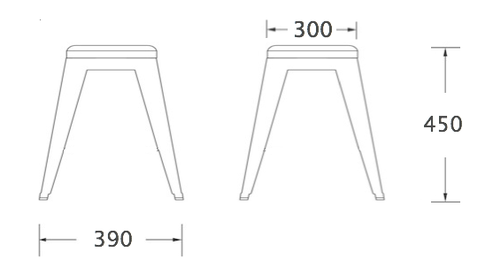 Кухонный стул Tolix Kitchen Stool 45 Кухонный стул Tolix Kitchen Stool 45 во Владивостоке