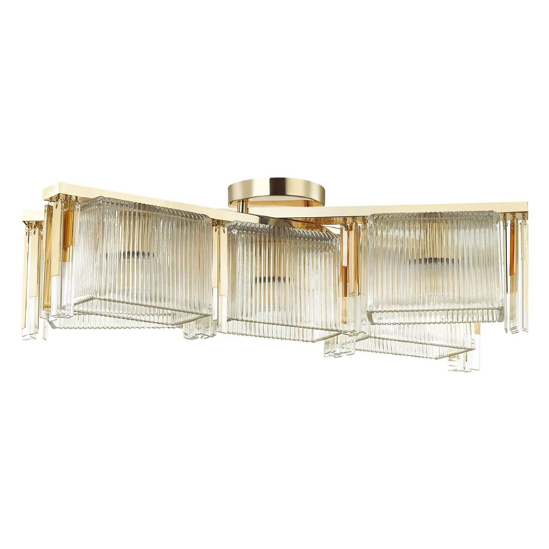Люстра Madelen Gold Chandelier 5 Глянцевое золото Прозрачный (Transparent) Люстра Madelen Gold Chandelier 5 Глянцевое золото Прозрачный (Transparent) во Владивостоке | Loft Concept