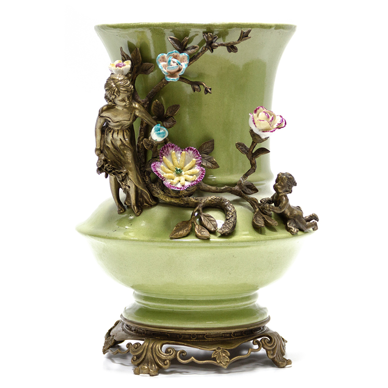 Ваза Bronze Mother Child Vase Бронза Зеленый смок Мульти Ваза Bronze Mother Child Vase Бронза Зеленый смок Мульти во Владивостоке | Loft Concept