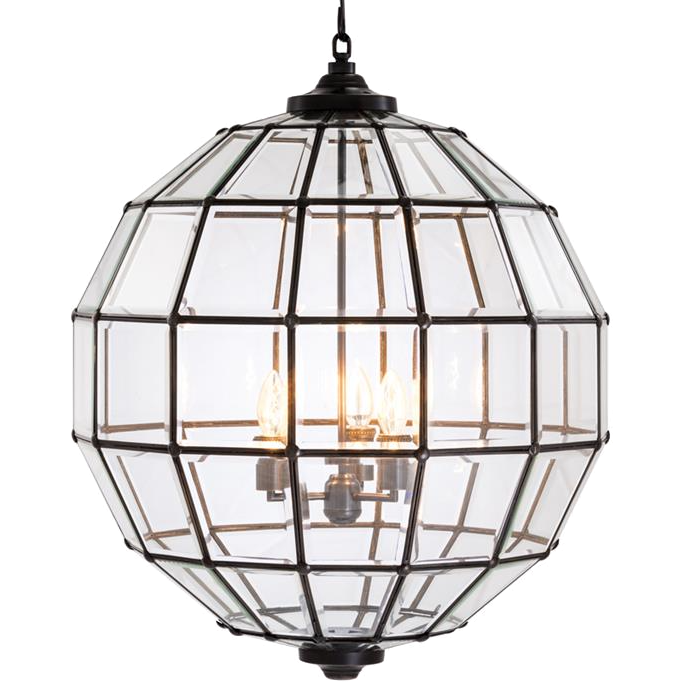 Люстра Lantern Luna Bronze L Темная бронза Прозрачный (Transparent) Люстра Lantern Luna Bronze L Темная бронза Прозрачный (Transparent) во Владивостоке | Loft Concept