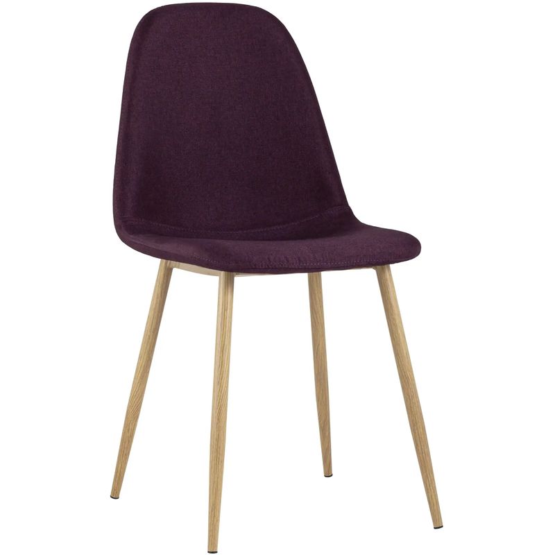 Стул Archie Chair Ткань Рогожка Фиолетовый цвет Фиолетовый Древесина Стул Archie Chair Ткань Рогожка Фиолетовый цвет Фиолетовый Древесина во Владивостоке | Loft Concept