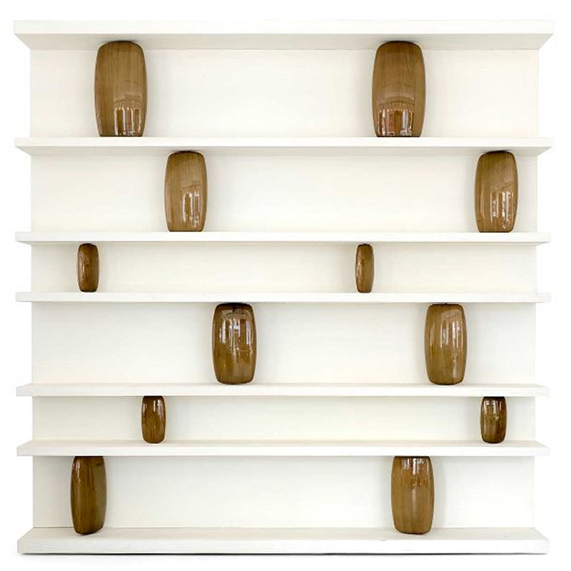 Стеллаж Galet Bookcase Коричневый Белый Стеллаж Galet Bookcase Коричневый Белый во Владивостоке | Loft Concept