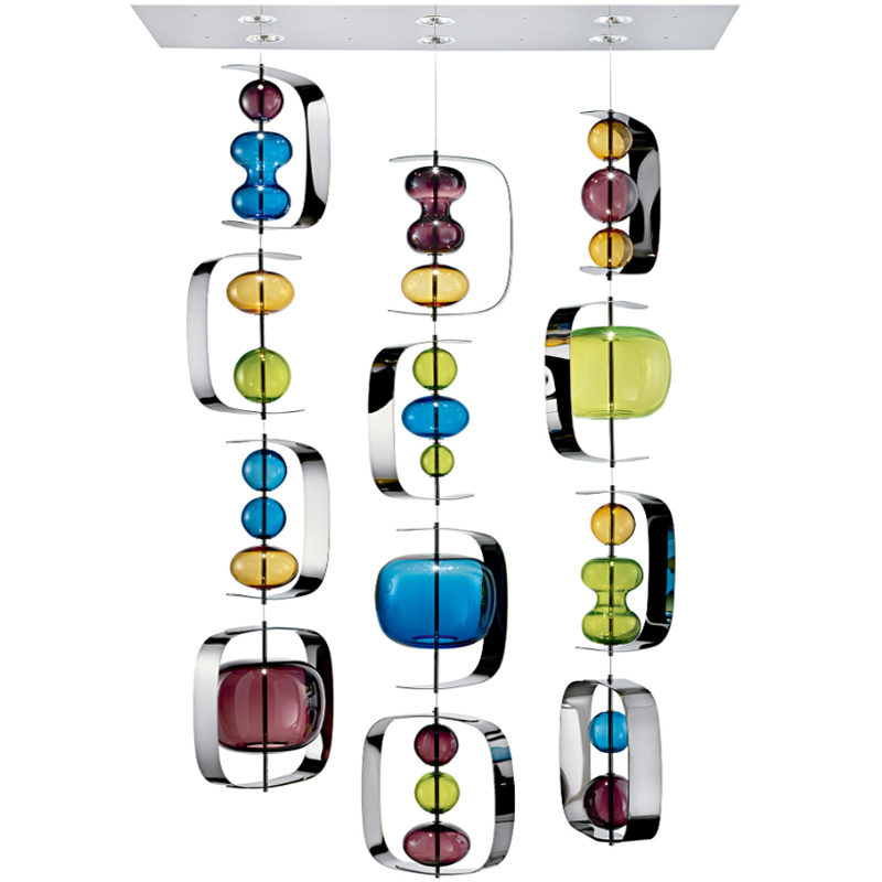 Светильник Barovier & Toso Manhattan Multi Color Мульти Хром Светильник Barovier & Toso Manhattan Multi Color Мульти Хром во Владивостоке | Loft Concept