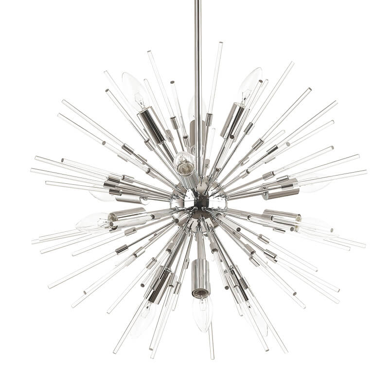 Люстра Welund Sputnik Chandelier chromium Хром Прозрачный Люстра Welund Sputnik Chandelier chromium Хром Прозрачный во Владивостоке | Loft Concept