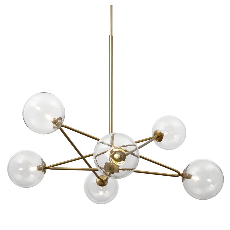 Люстра Chandelier Constellation Orbs Transparent Латунь Прозрачное Стекло Люстра Chandelier Constellation Orbs Transparent Латунь Прозрачное Стекло во Владивостоке | Loft Concept