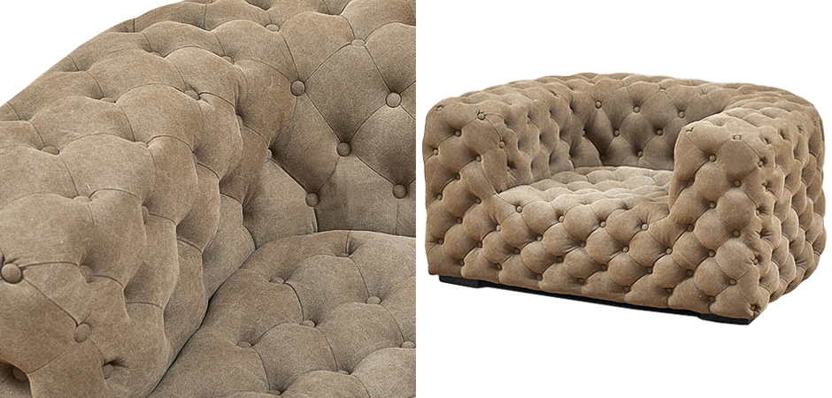 Кресло Soho Tufted Beige Armchair Кресло Soho Tufted Beige Armchair - Loft-Concept во Владивостоке