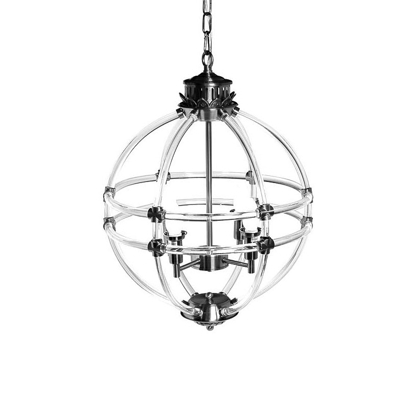 Люстра Eichholtz Chandelier Impero Silver Никель Прозрачный Люстра Eichholtz Chandelier Impero Silver Никель Прозрачный во Владивостоке | Loft Concept