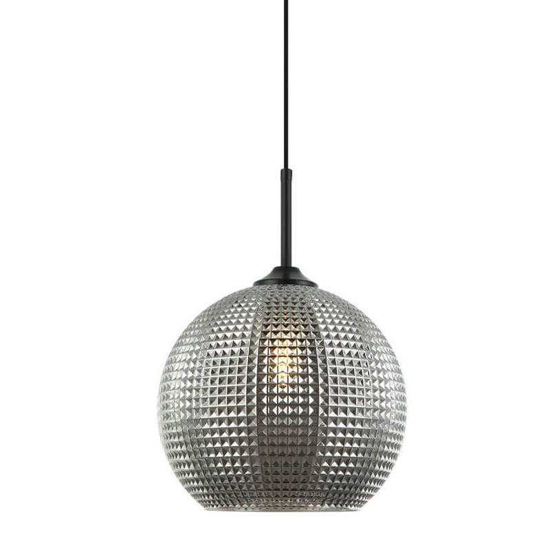 Подвесной светильник Crystal Galaxy Ball chrome glass Черный Серый Подвесной светильник Crystal Galaxy Ball chrome glass Черный Серый во Владивостоке | Loft Concept