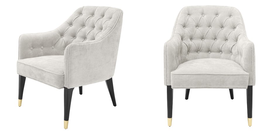 Кресло Eichholtz Chair Cyrus Sand Кресло Eichholtz Chair Cyrus Sand - Loft-Concept во Владивостоке