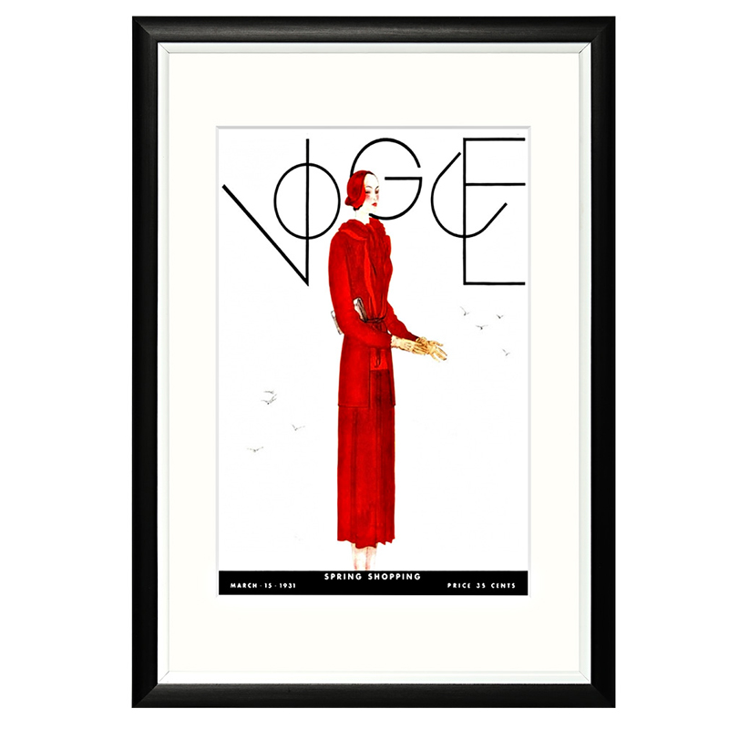 Постер Vogue March 1931 Черный Белый Красный Постер Vogue March 1931 Черный Белый Красный во Владивостоке | Loft Concept
