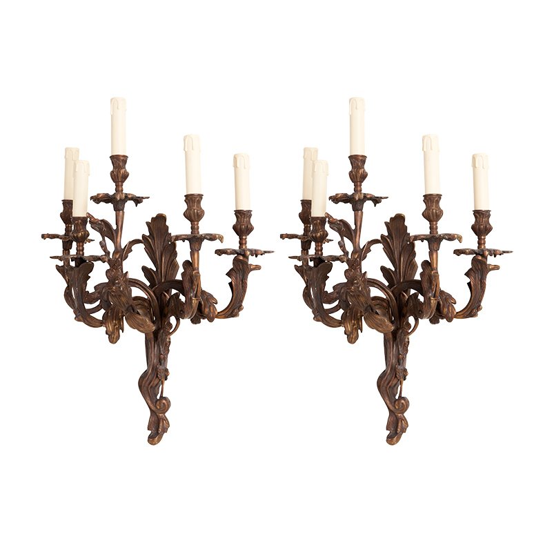 Комплект из 2-х бра Eichholtz Wall Lamp Pompadour Медь во Владивостоке | Loft Concept 
