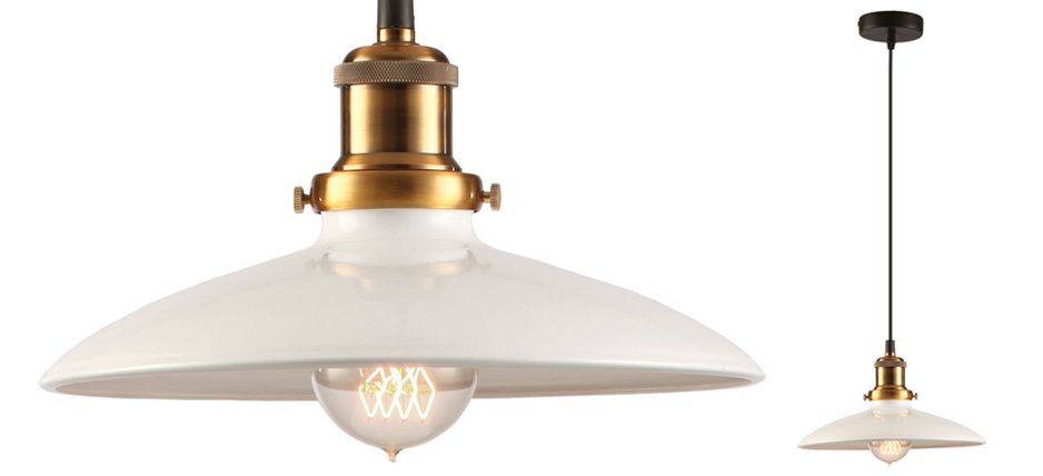 Подвесной светильник Loft Industrial White Bronze Подвесной светильник Loft Industrial White Bronze - Loft-Concept во Владивостоке
