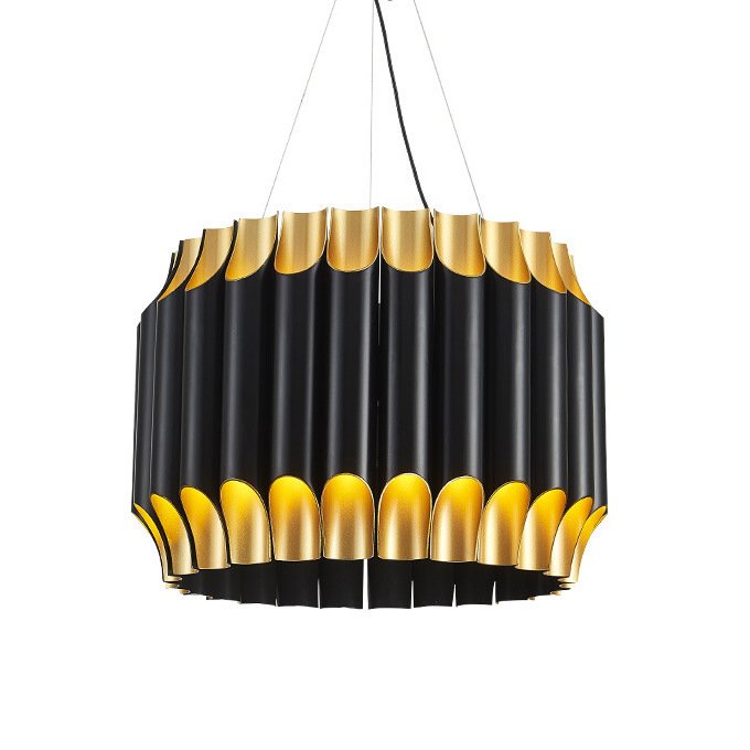 Люстра GALLIANO ROUND SUSPENSION LIGHT by DELIGHTFULL Black Золотой Черный Люстра GALLIANO ROUND SUSPENSION LIGHT by DELIGHTFULL Black Золотой Черный во Владивостоке | Loft Concept